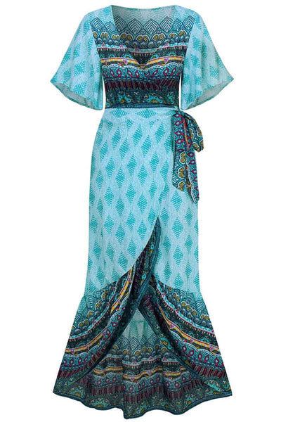 Florcoo Bohemian Printed Midi Dress(3 colors)
