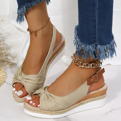 Gominglo - Summer Women's Peep Toe Wedge Sandals