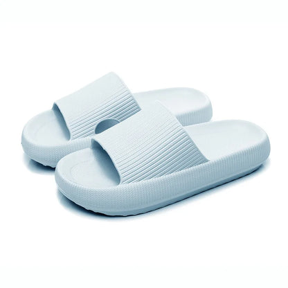 Gominglo - Rimocy Leopard Platform Slippers Soft Sole Slide Sandals