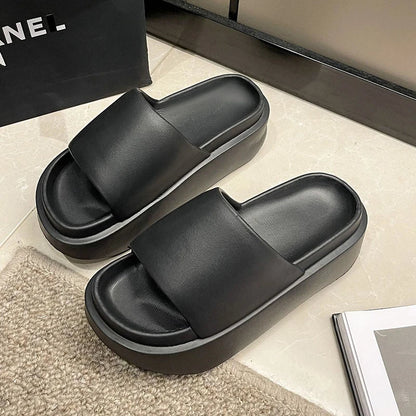 Gominglo - New Thick Sole Slippers Fashion Platform Slippers