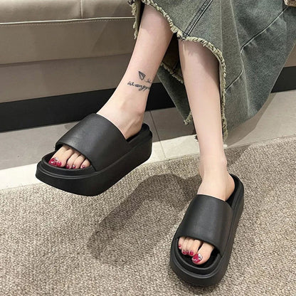 Gominglo - New Thick Sole Slippers Fashion Platform Slippers