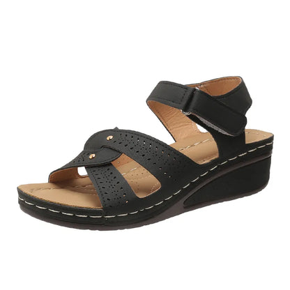 Gominglo -  Plus Size Wedge Sandals Casual Platform