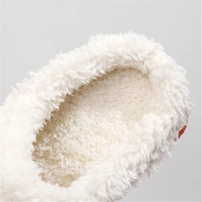Gominglo - Fur Warm Cotton Slippers Bubble Shoes