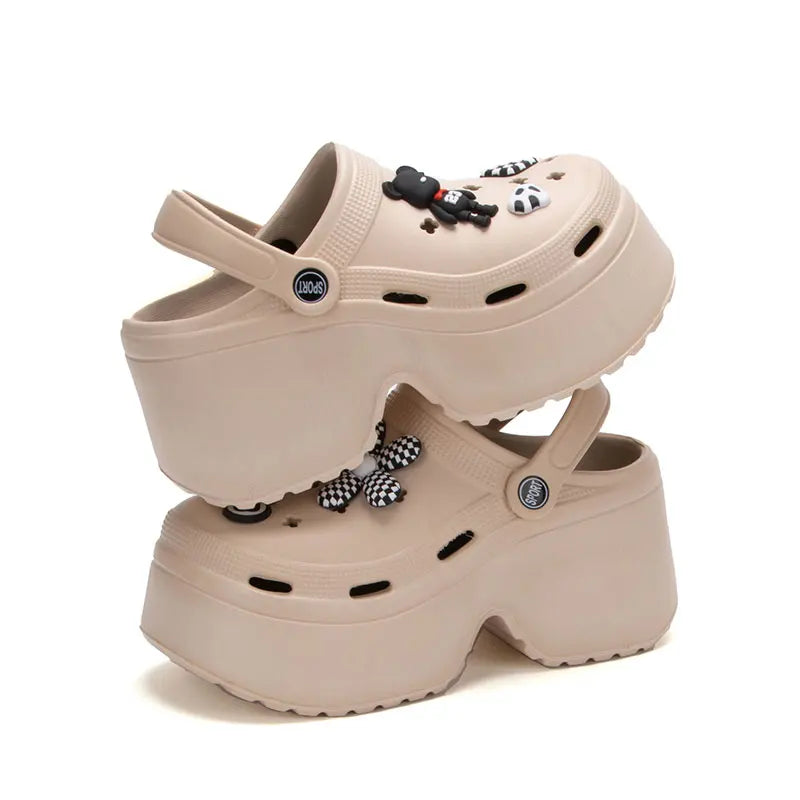 Gominglo - Summer Fashion DIY Clogs Closed Toe Platform Sandals