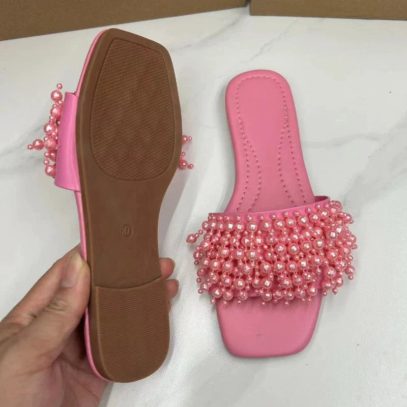 Gominglo- Flat Heeled Ladies Slippers