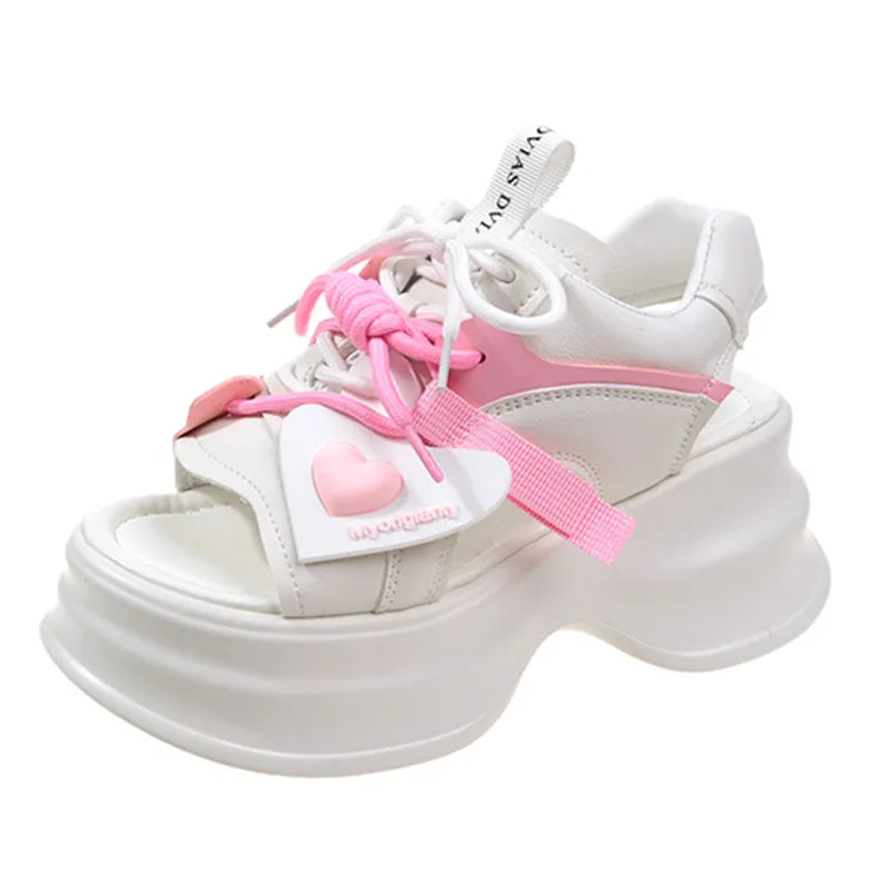 Gominglo - Summer Fashion Sports Platform Sandals for Women, Thick Bottom Wedge