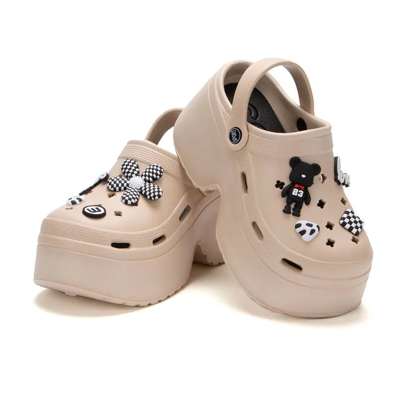 Gominglo - Summer Fashion DIY Clogs Closed Toe Platform Sandals