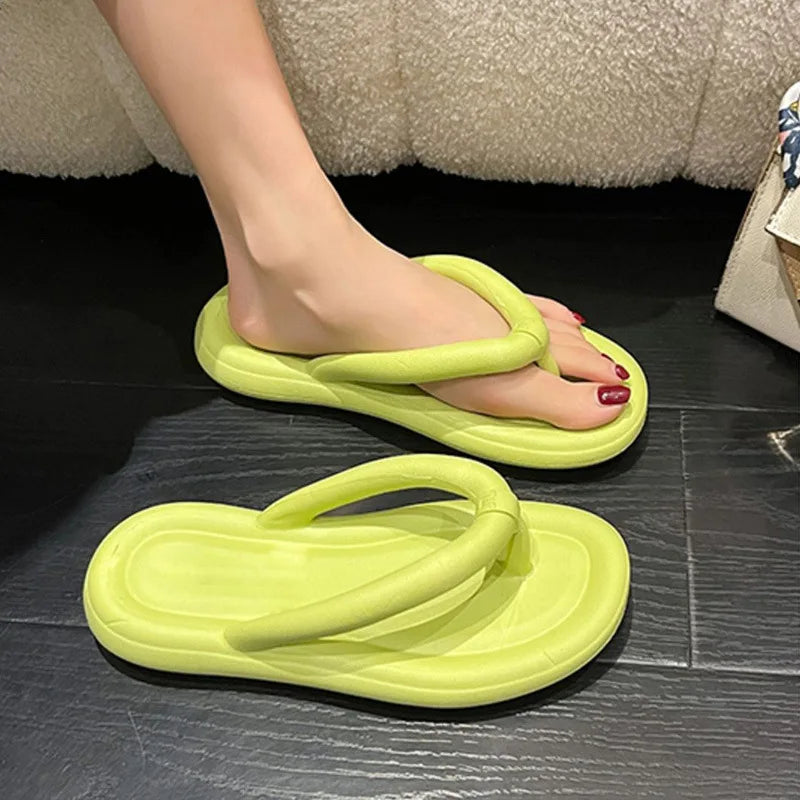 Gominglo - Candy Color Beach Flip Flops