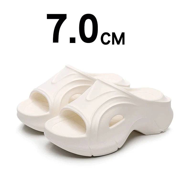 Gominglo - Chunky Sole Wedge Slippers