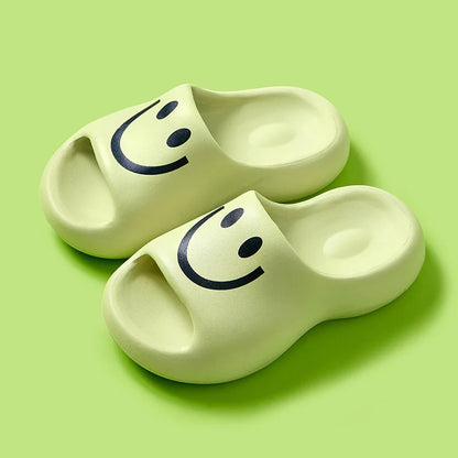 Gominglo - Cartoon Smile Slippers Eva Soft Sole Indoor Slides