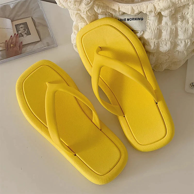 Gominglo -  Rimocy Candy Color Beach Flip Flops