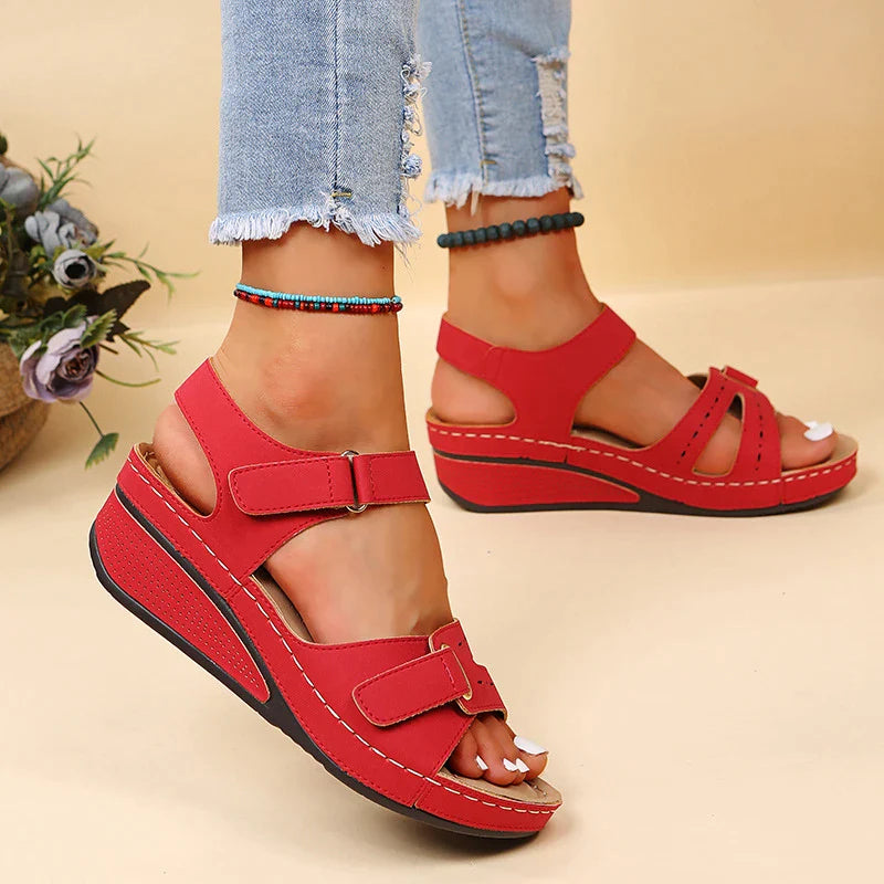 Gominglo - Summer Wedge Sandals Chic, Non-Slip Beach Shoes