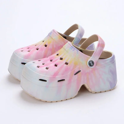 Gominglo - Summer Leopard Chunky Platform Clogs for Women