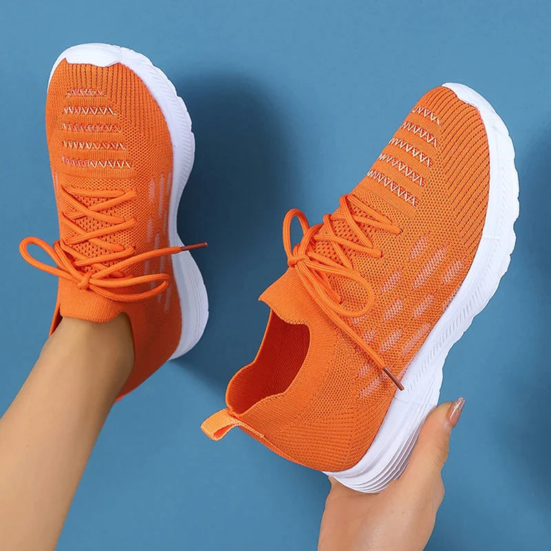 Gominglo - Women's Lightweight Breathable Knit Walking Sneakers